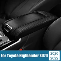 car accessories for toyota highlander xu70 kluger 2020 2021 2022 leather armrests storage box cover trim case pad mats stickers