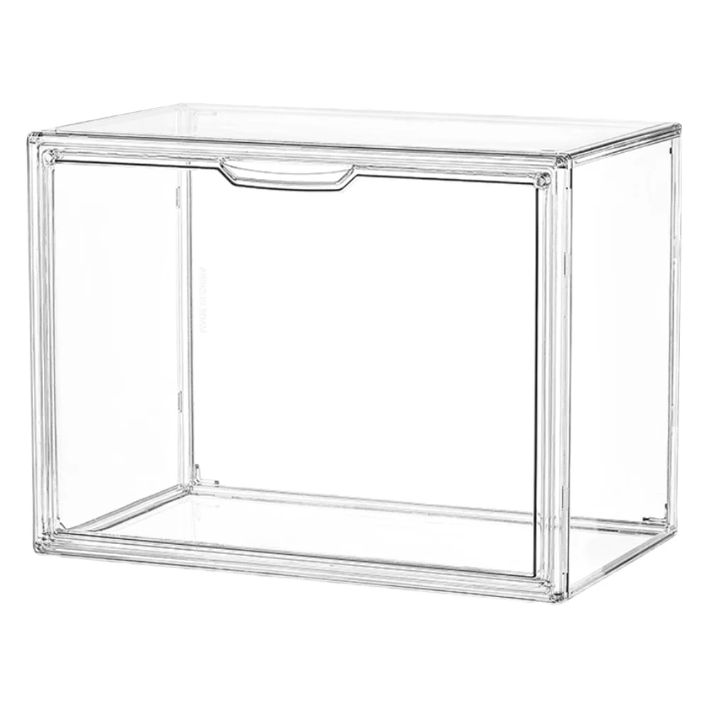 

Storage Box Acrylic Organizer Book Bins File Shoe Bin Stackable Clear Plastic Holder Container Case Containers Boxes Sundries