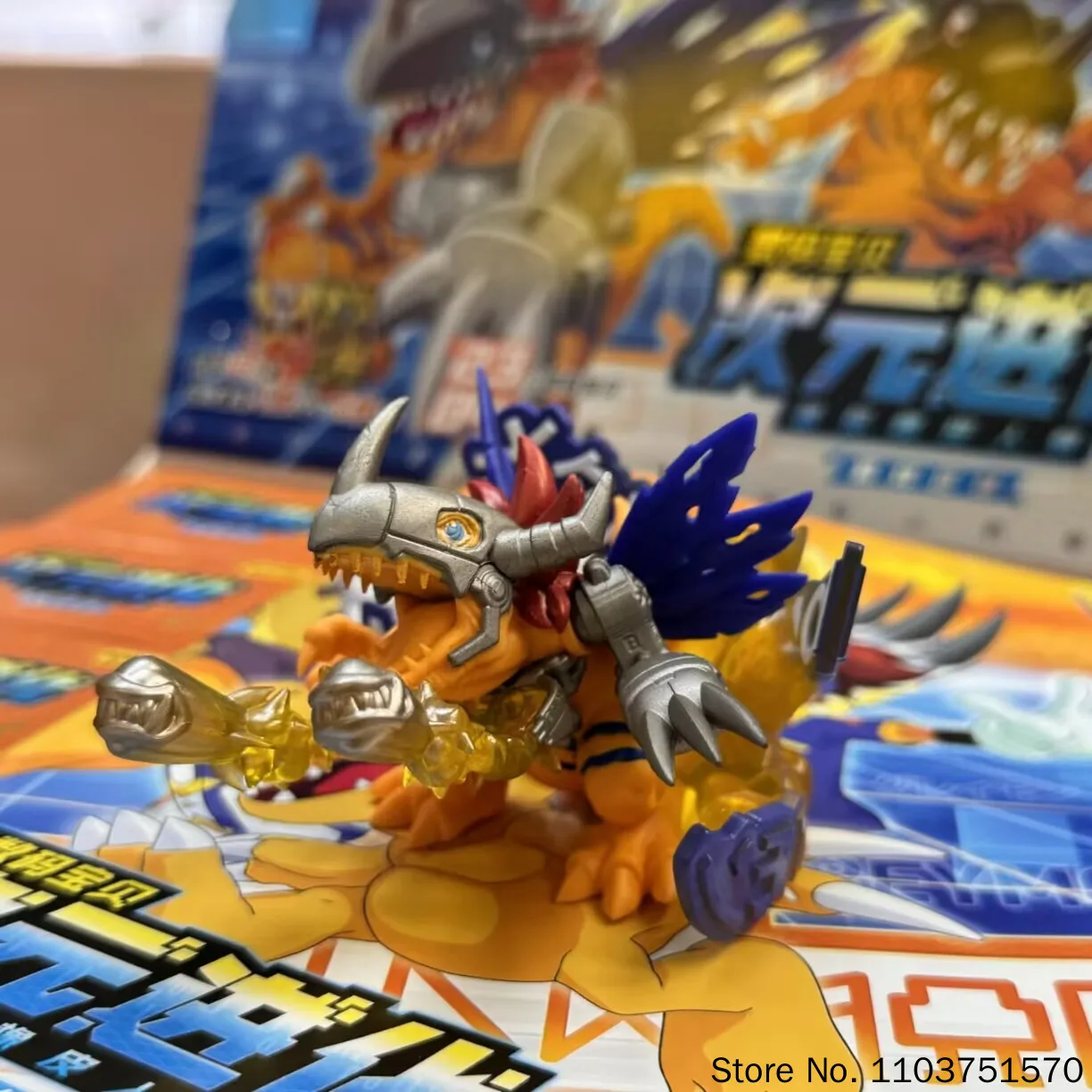 Фото Коллекционные мини-фигурки Kayou Digimon Dimensional Evolution, том 1, мега-редкие, резиновые: Варгреймон, Металл Греймон, Ангевомон. Подарок. №3