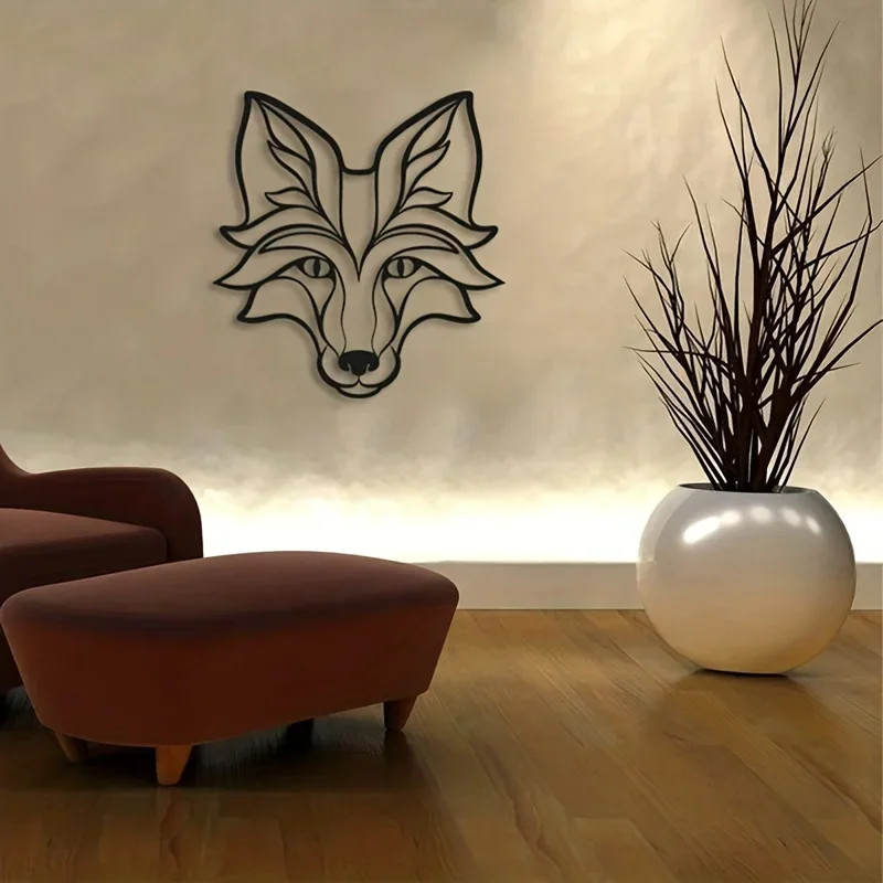 Металлический Лев Настенное Художественное Украшение Домашний Декор Железная