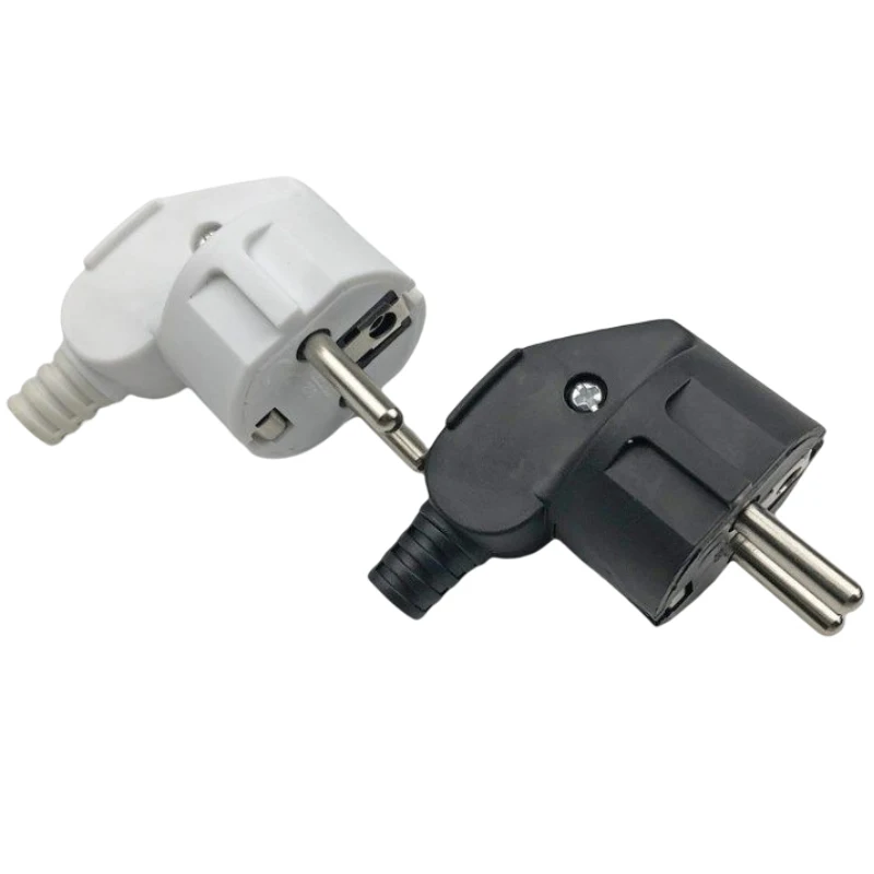

EU AC Power Adapter Socket 16A 250V Connector Cable Electrical Plug White Black Male Converter Adaptor Detachable Plug