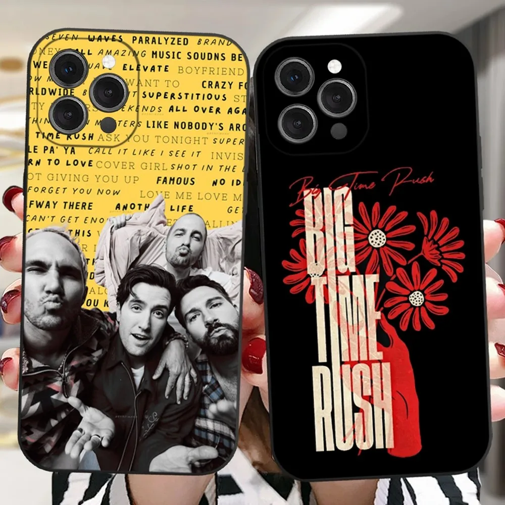Чехол для телефона Band Big Time Rush BTR iPhone 16 15 14 13 12 11 Plus Pro Max XR XS X 7 8 SE Mini Silicone Soft