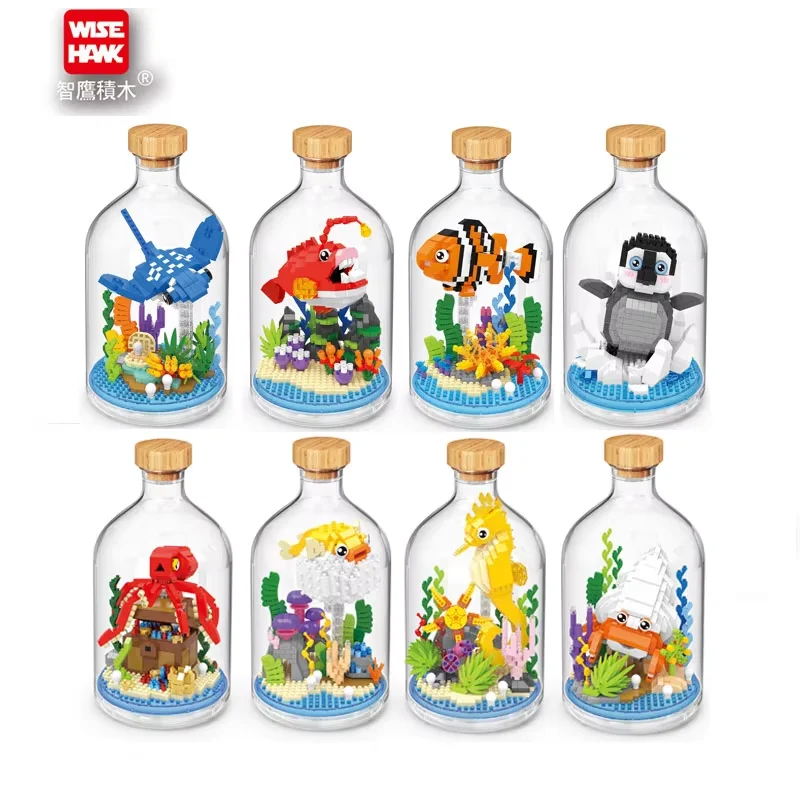 Рыба-клоун кирпичи игрушки морской мир здание животных биокис сборка набор