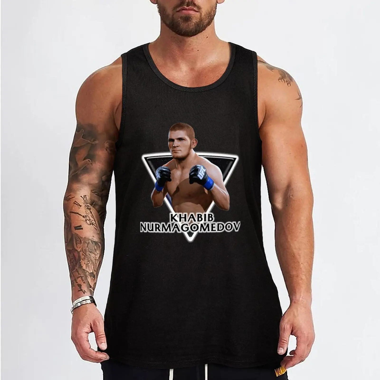 Фото Майка для тренировок Khabib Nurmagomedov In TRI V Tank Top Performance, влагоотводящая, для занятий спортом №2