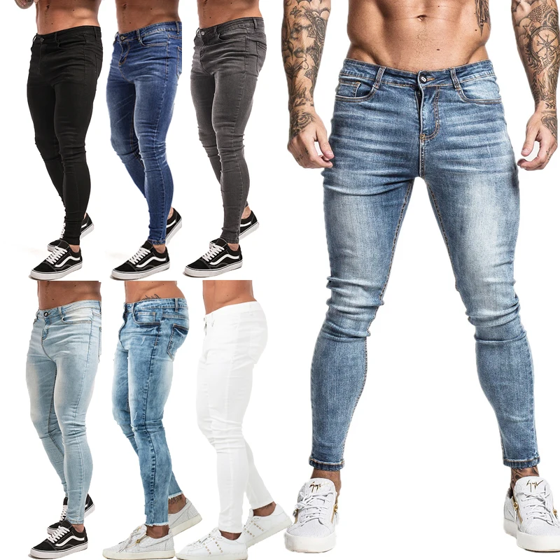

Men's Casual Jeans Men's Stretch Waist Skinny Jeans Men's Stretch Ripped Pants Streetwear Men's Denim Jeans Blue Men's jeans