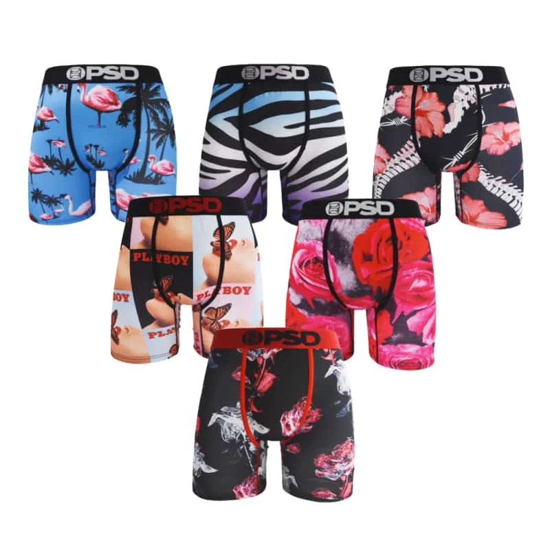 Сексуальное мужское нижнее белье с принтом боксеры Cueca мужские трусы