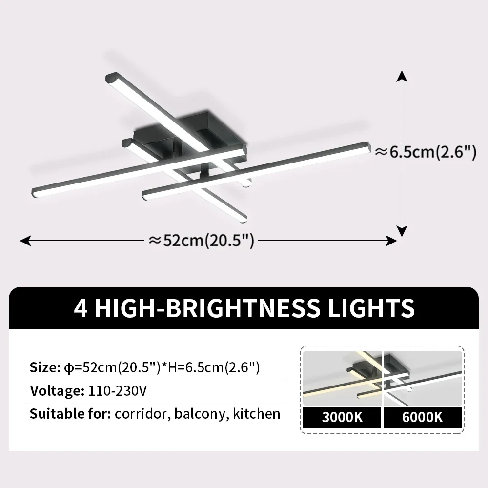 

Черная линейная светодиодная люстра