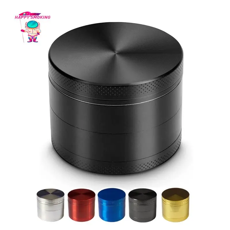 

HAPPY SMOKING 50/63mm Zinc Alloy Dry Herb Grinder 4 Layers Mini Manual Tobacco Spice Herbal Crusher Smoking Accessories