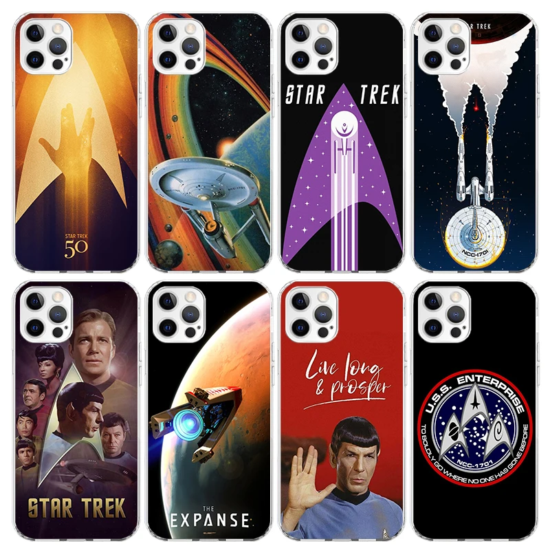 Фото Чехол для телефона Star Movie T-Trek для Apple iPhone 17 Air 16 16E 15 14 Plus 13 Mini 12 11 Pro Max 7 8 + SE 2020, мягкий чехол-накладка Fundas 16 №1