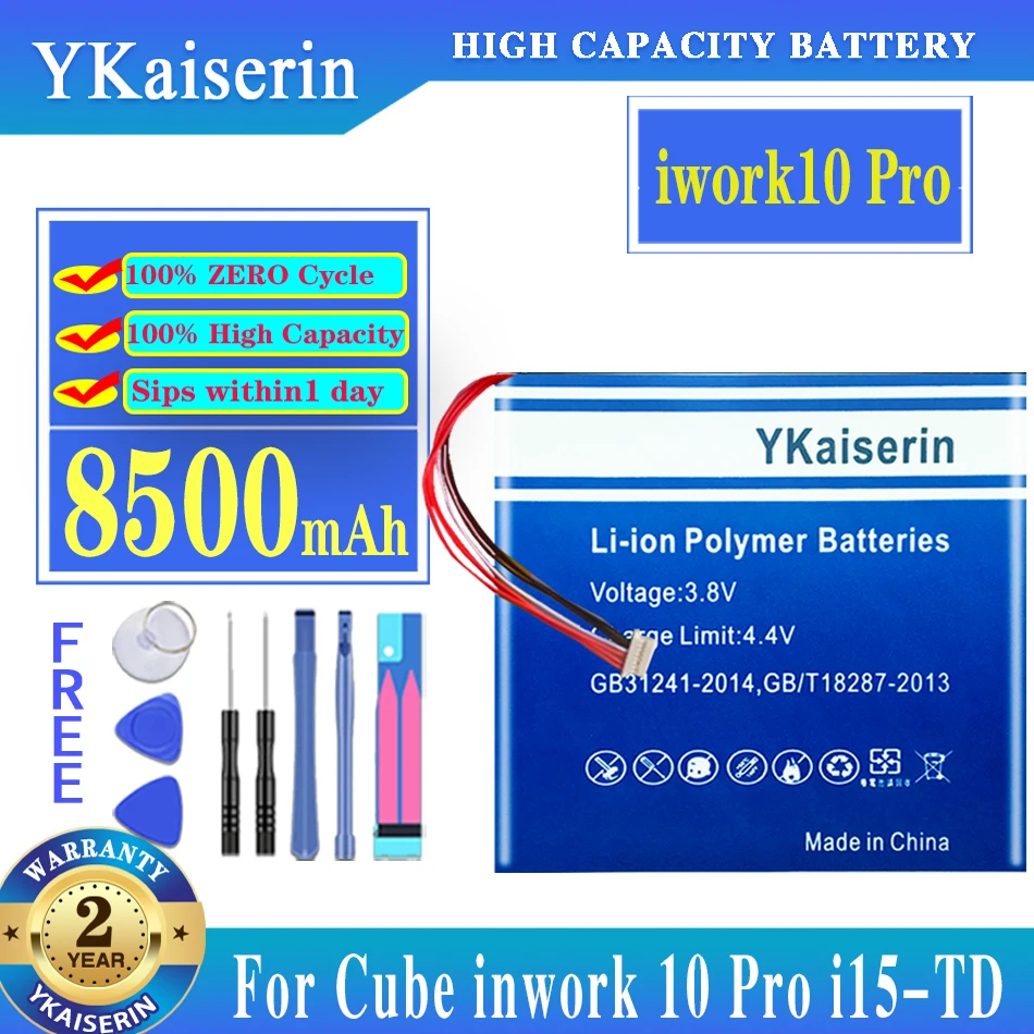 

YKaiserin Iwork10 Pro (5line) 3line Tablet Battery For ALLDOCUBE Cube Iwork 10 Pro 10Pro Tablet PC Batteries + Free Tools