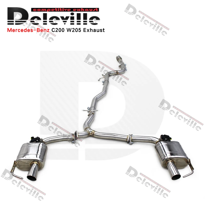 Выхлопная система Catback для Mercedes-Benz C200C250C300 W205 2015-2023, трубы из нержавеющей стали, глушитель, выхлопная система. (art.: 3920db0cff4aa) - 3920db0cff4aa