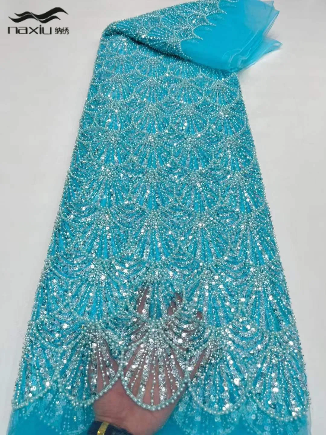 

Madison, 2023, Нигерия, модный роскошный дизайн, высококачественная ткань, ручная работа, вышитые сетчатые кружева, блестки, бусины для свадебного платья