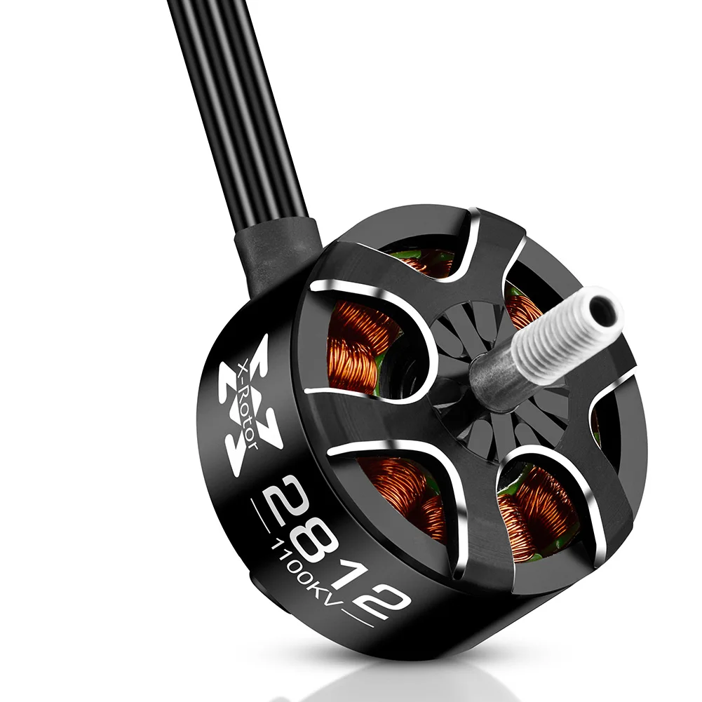 4 шт. HOBBYWING Xrotor 2807/2812 900/1100/1300KV 4-6S 1500KV 4-5S/1700KV 3-4S черные бесщеточные двигатели для