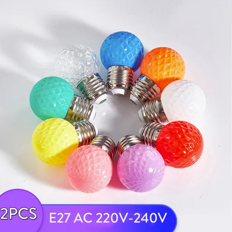 YORYZENG RGB LED лампочки G45 2W 220V 240V