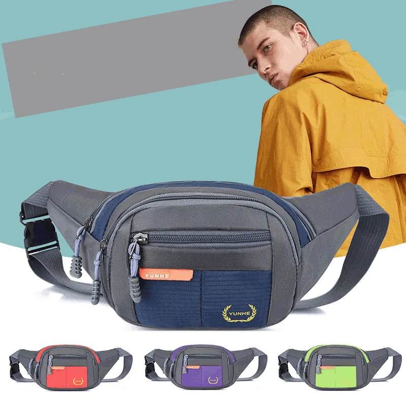 

Waterproof Man Waist Bag Fanny Pack Fashion Chest Pack Outdoor Sports Crossbody Bag Casual Travel Male Belt Bag Hip