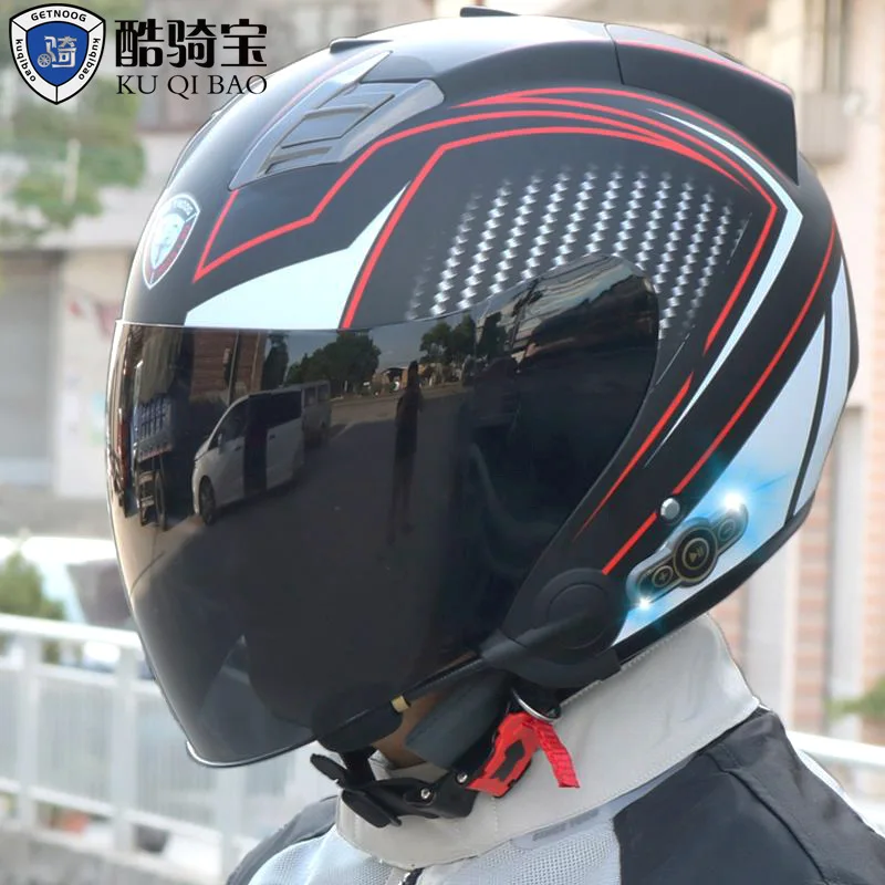 

Cool riding treasure electric motorcycle intelligent Bluetooth helmet for men and women universal motorcycle sunscreen helmet