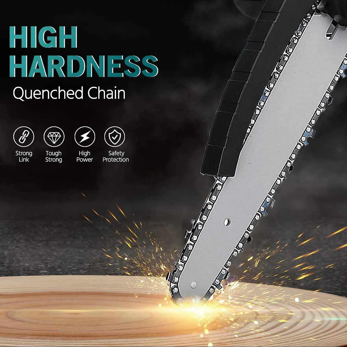 8 Inch 88V Brushless Mini Electric Chain Saw With 2Pcs Battery Woodworking Pruning ChainSaw One-handed Garden Logging Power Tool |