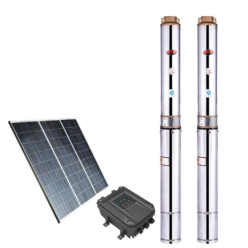 

Dc Solar Submersible Water Pump 80m Head For Deep Well Use