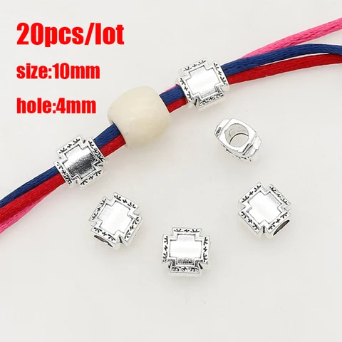 Бусины-разделители TOM YANG, античное серебро, 10 мм