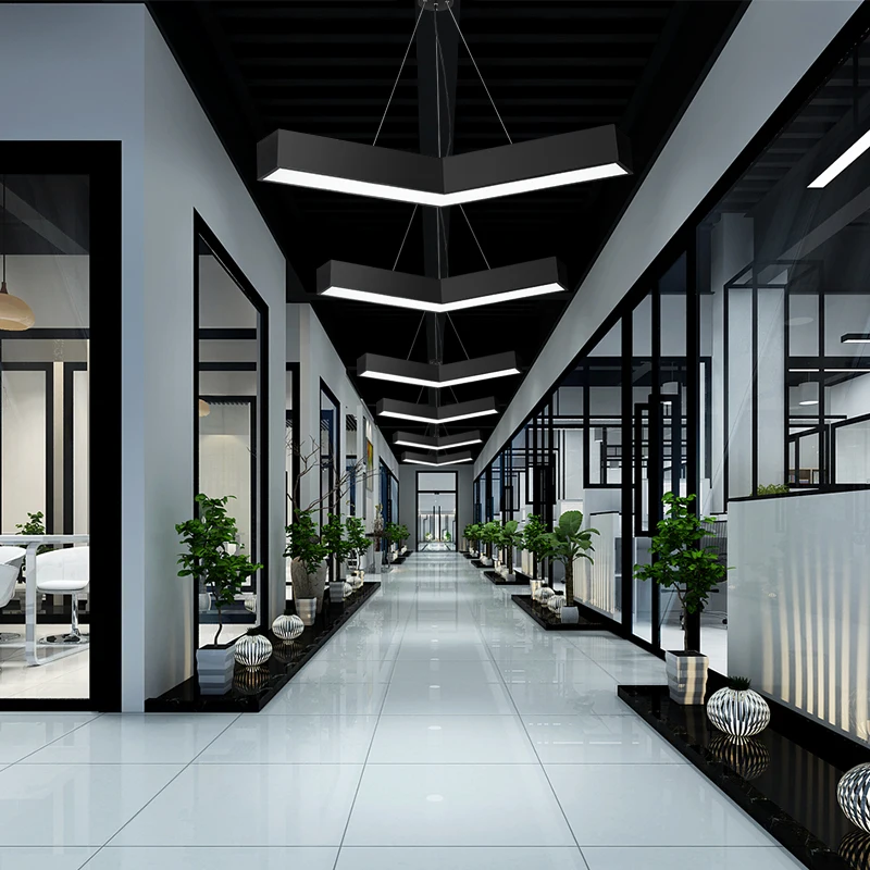 Ceiling Lamp Led Modeling Creative Office Gym Internet Cafe Shopping Mall Corridor Aisle Industrial Style Chandelier |