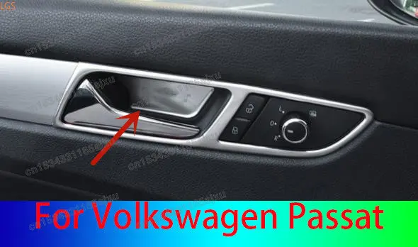 

Автомобильные аксессуары для Volkswagen Passat 2016-2018 внутренняя дверная чаша рама Защита от царапин украшение