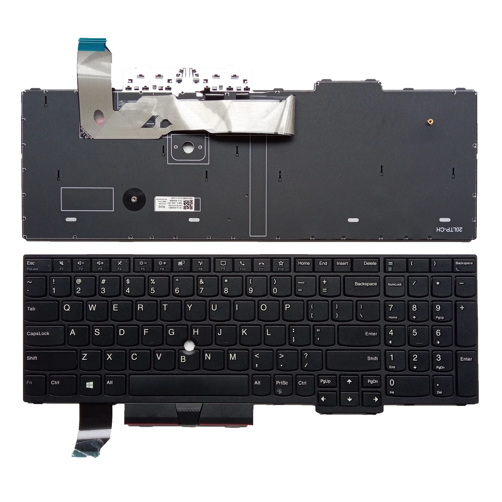 

Черная клавиатура US для Lenovo IBM ThinkPad L15 gen 2 (тип 20X7, 20X8,20X3 20X4) без указания направления