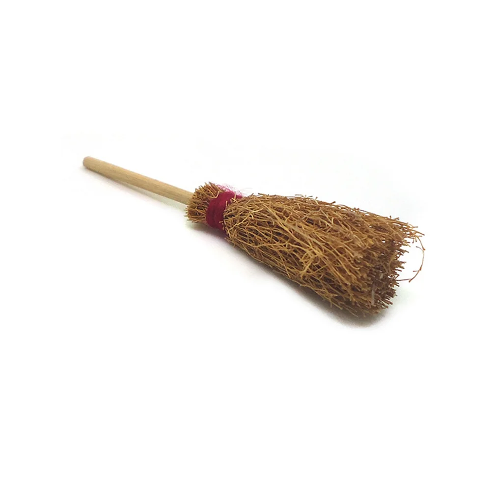 Чистящая метла модель эпитана игрушечный домик микропейзаж бамбуковая