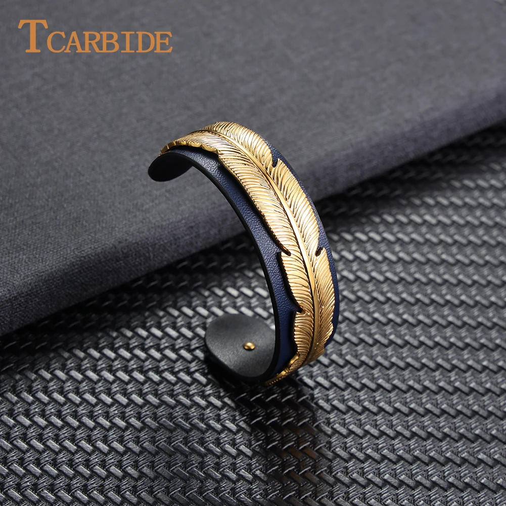

New Beautiful Premium Genuine Leather Bracelet Stainless Steel Accessories Dailylife Bangle for Girl Women Size Adjustable