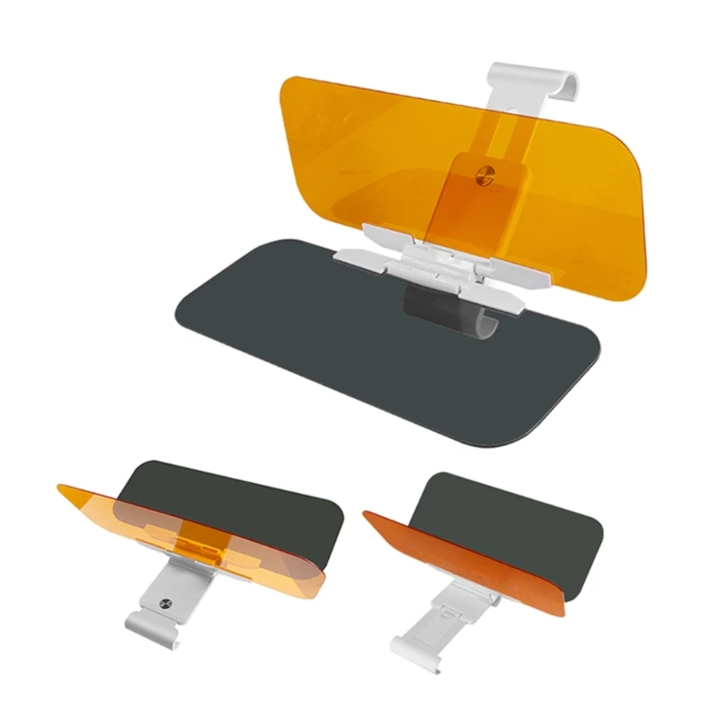 

Автомобильный козырек 2 в 1 652F для дня и ночи, антибликовый противоослепляющий и противоуф-HD автомобильный козырек на лобовое стекло, прочны...