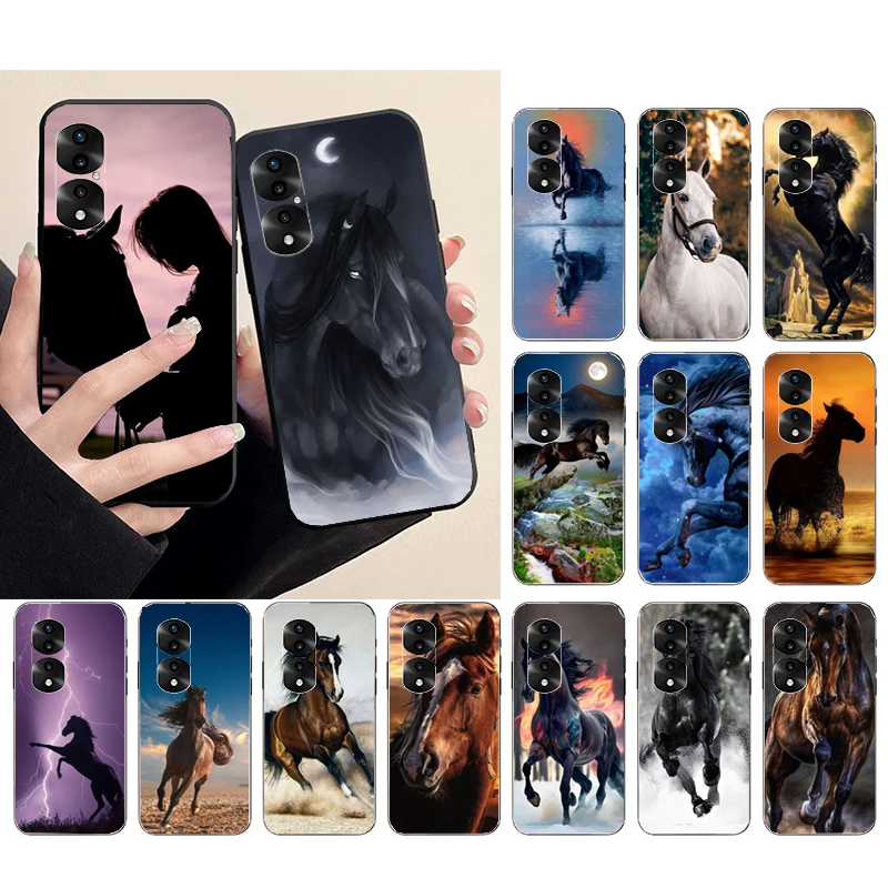 

Horse Phone Case for Huawei Honor X9 X8 X7 X6 70 50 60 Pro 10X 20 Lite 8A 8S 8X 9X 9A 9S 10i