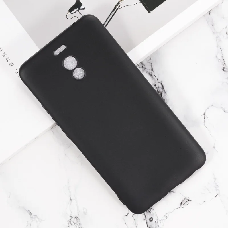 Чехол для Meizu M6 Note 5 дюйма мягкий черный чехол из ТПУ