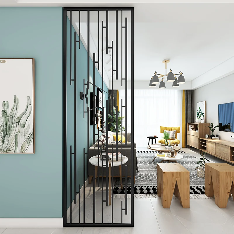 Светлый роскошный входной экран для гостиной полые офисные блочные стены