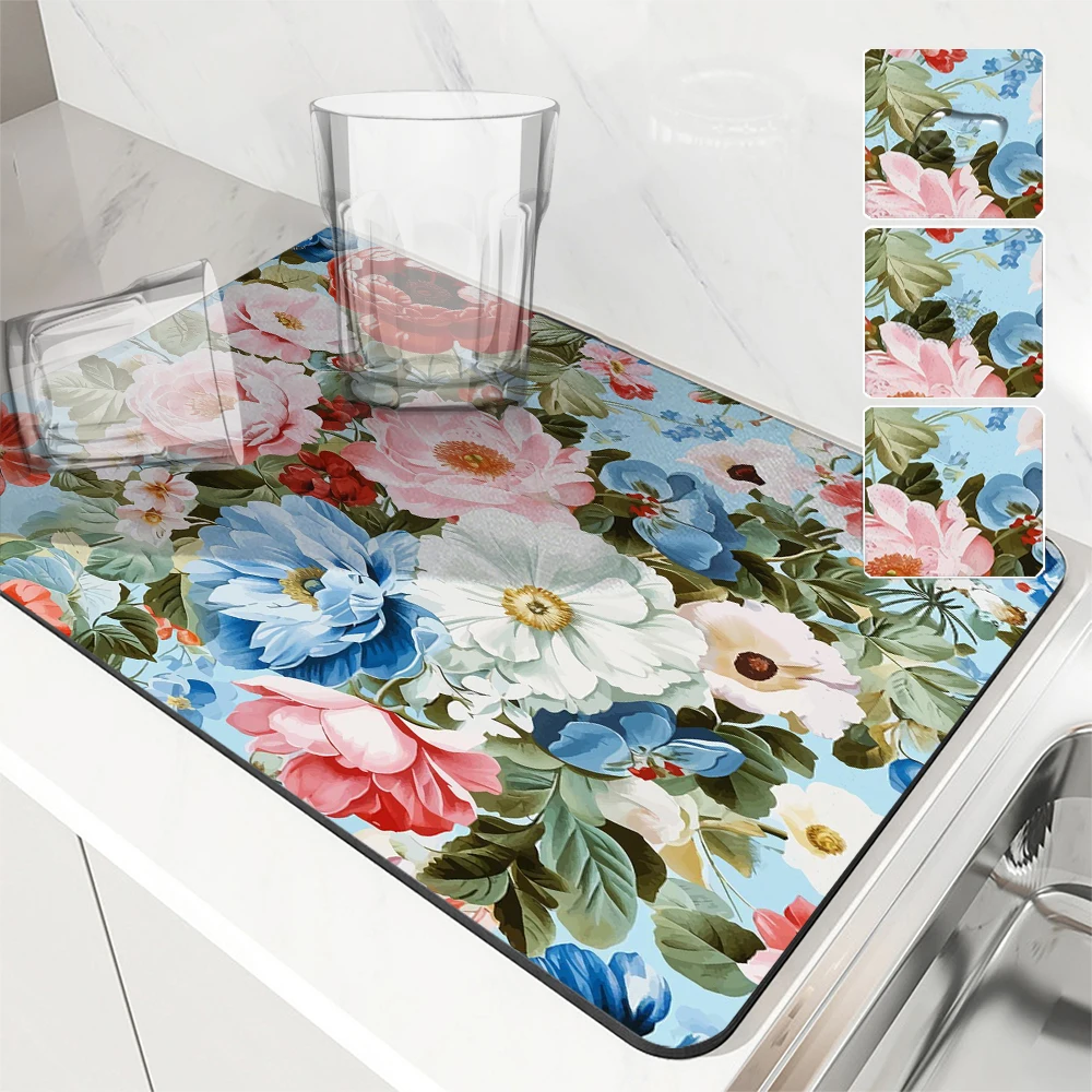 Абсорбирующий Противоскользящий коврик для ванной комнаты с рисунком кофейных