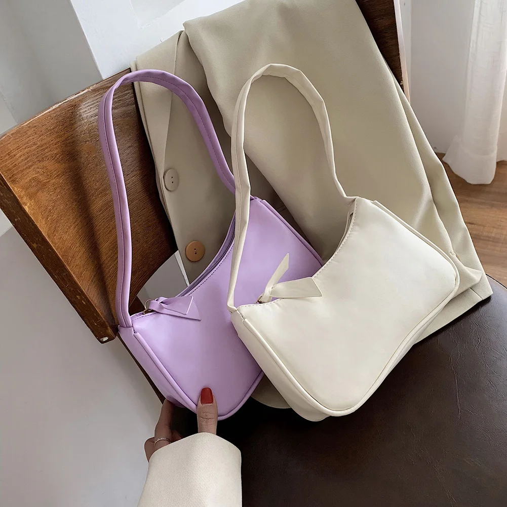 

2023 модные женские мягкие PU маленькие сумки на плечо кожаная сумка ретро сумки-шопперы для женщин женские сумки подмышки клатч кошельки