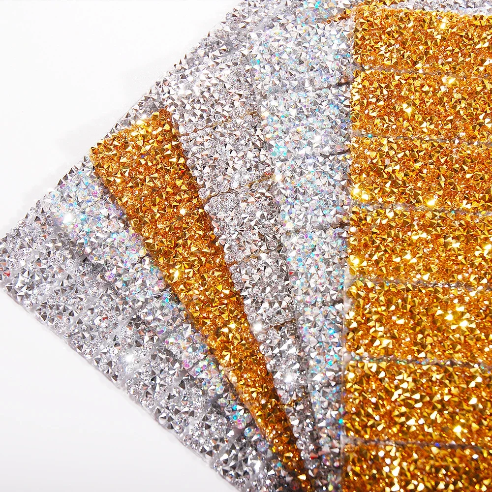 Hotfix AB Rhinestone Trim — 24x40 см железная цепочка для платьев, обуви, свадебной и моды своими руками (без шитья)