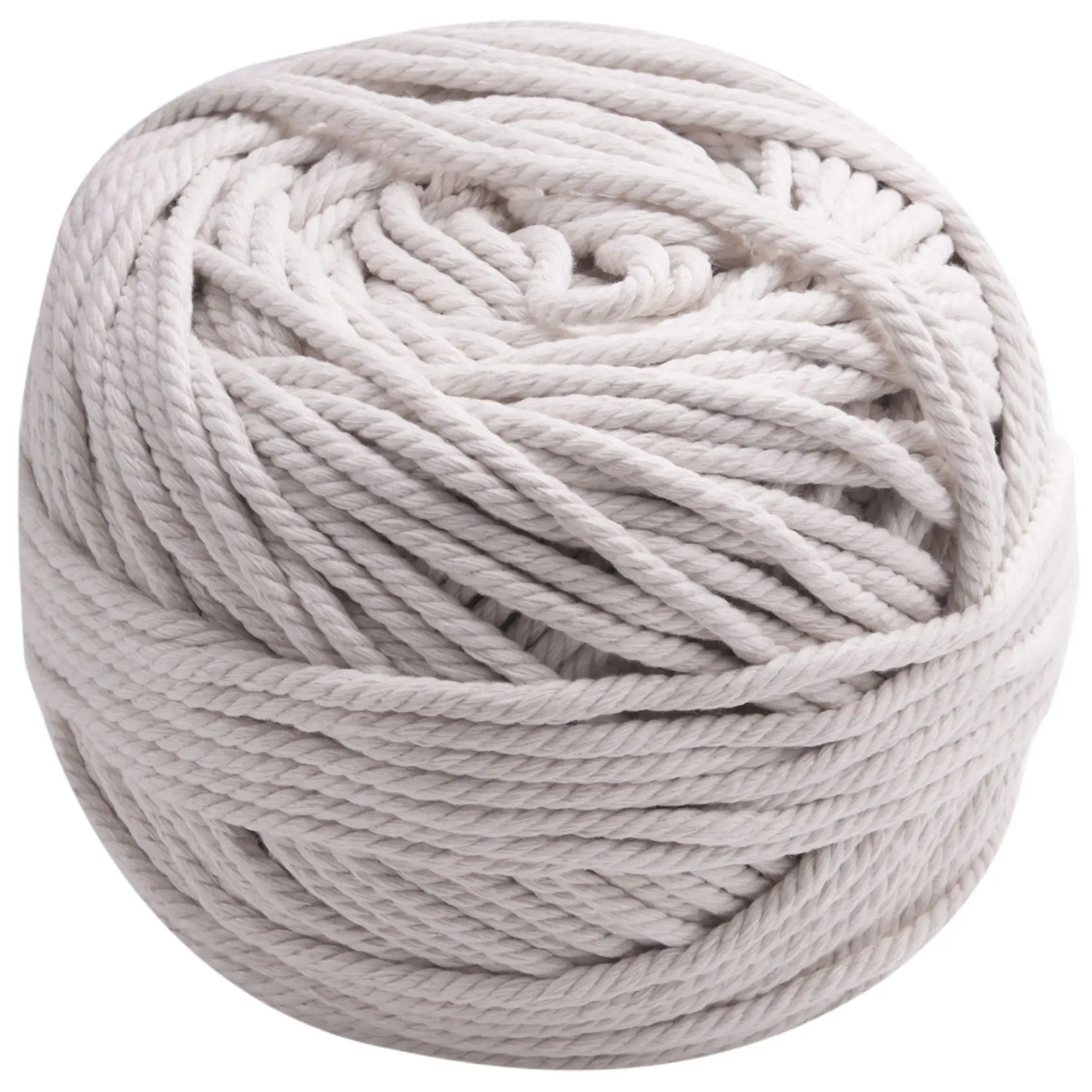 

1Pcs Durable 4Mmx100 Meters Natural Beige White Macrame Cotton Twisted Cord Rope Diy Home Textile Accessories Craft