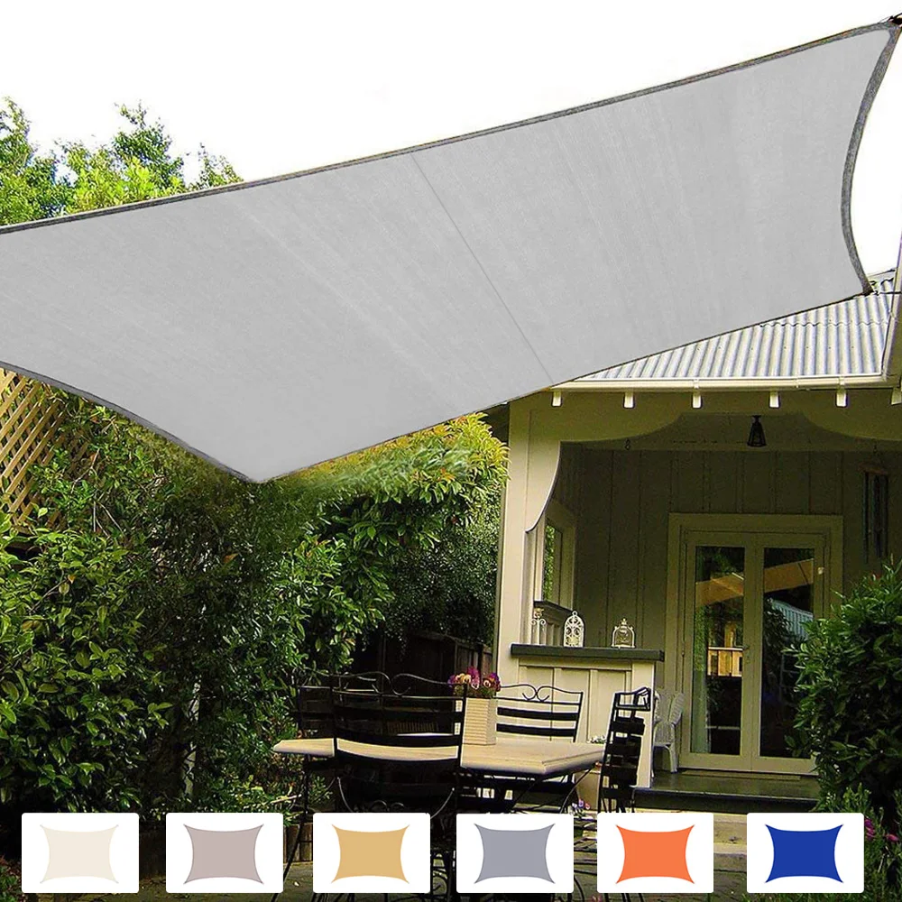 

420D Waterproof Shade Sail Square Rectangle sunshade garden terrace Canopy Swimming Sun shade Camping Hiking Yard sail awning