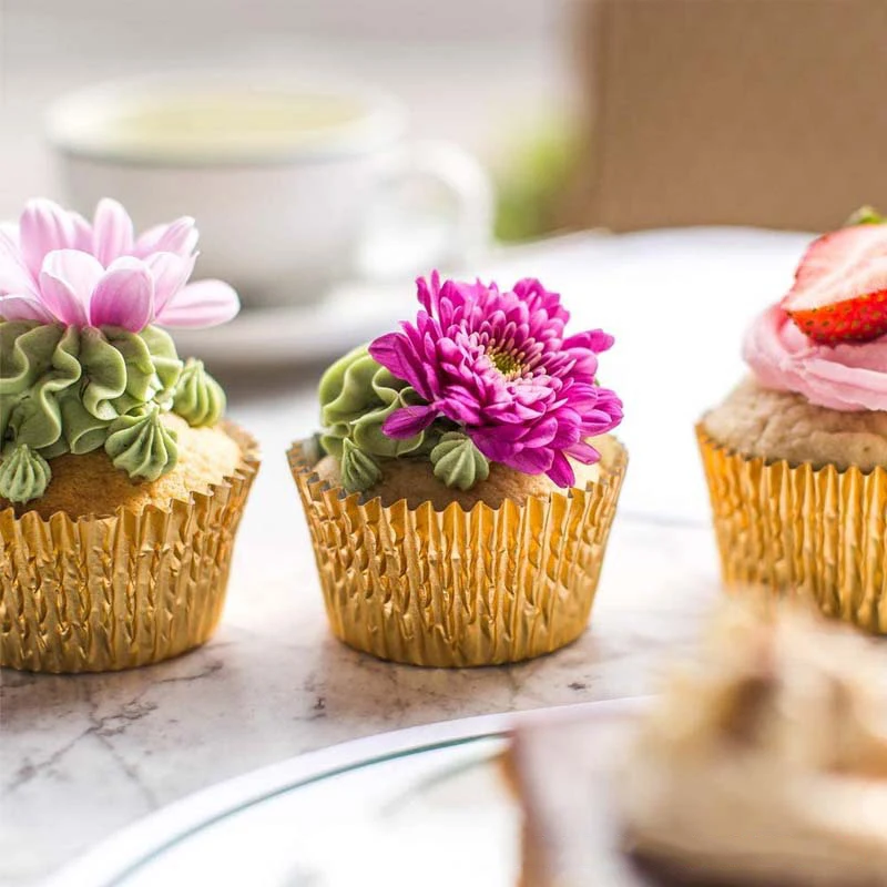 100 шт. маслостойкие формочки для кексов 7 5 см |