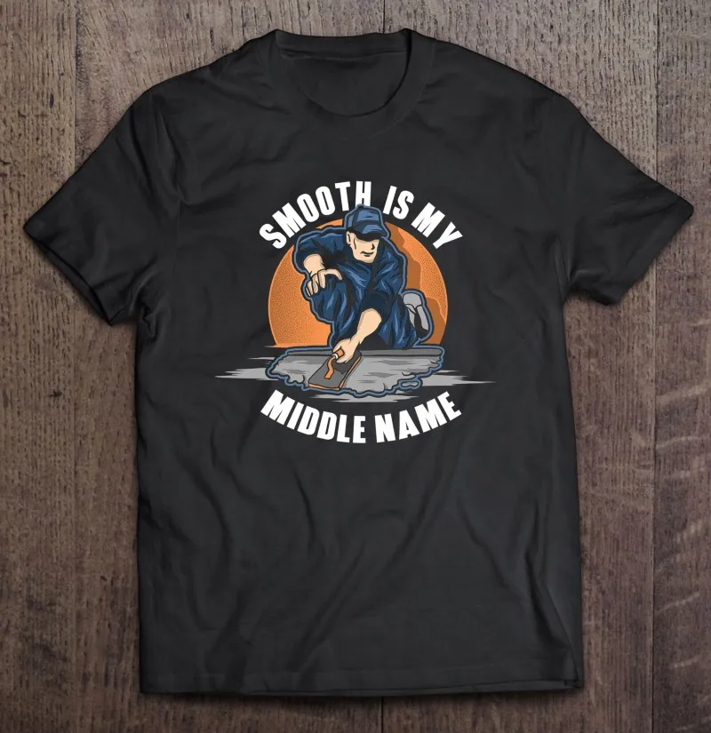 

Мужские футболки для бетонной отделки Smooth Is мое отчество Ce, мужские футболки для работы, кавайные мужские футболки большого размера в стиле ...