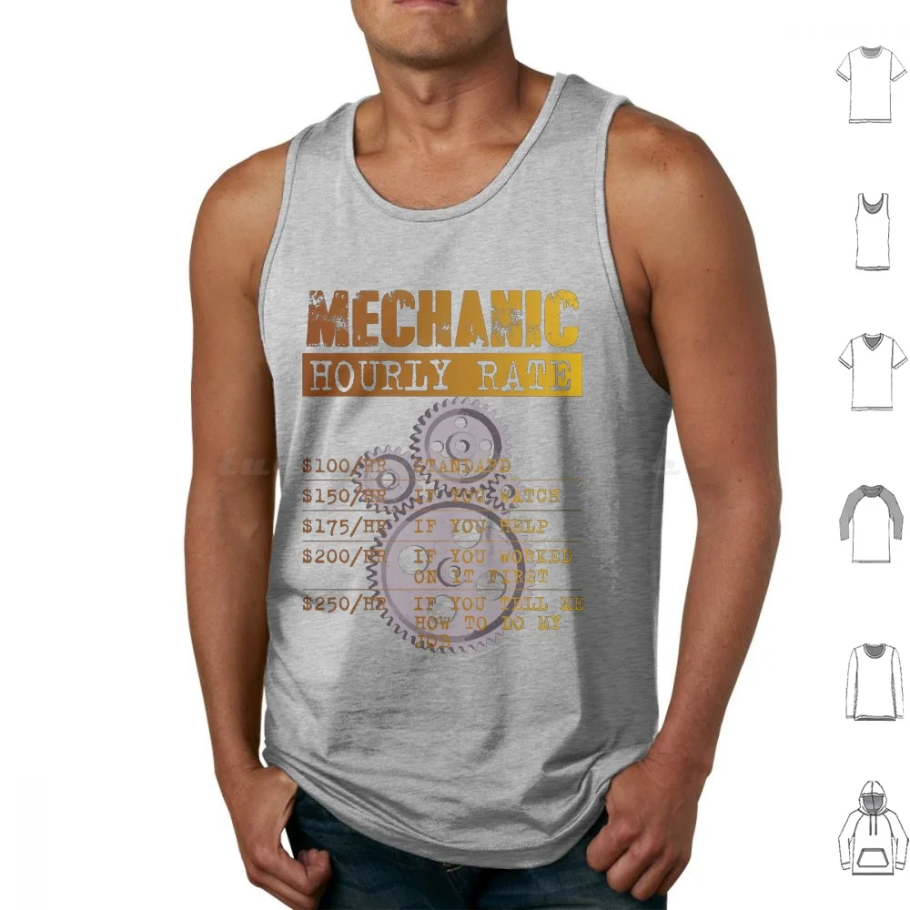 

Mechanic Hourly Rate-14B Tank Tops Vest Sleeveless Mechanic Hourly Rate Mechanic Hourly Rate Professional Yesterday Mechanic