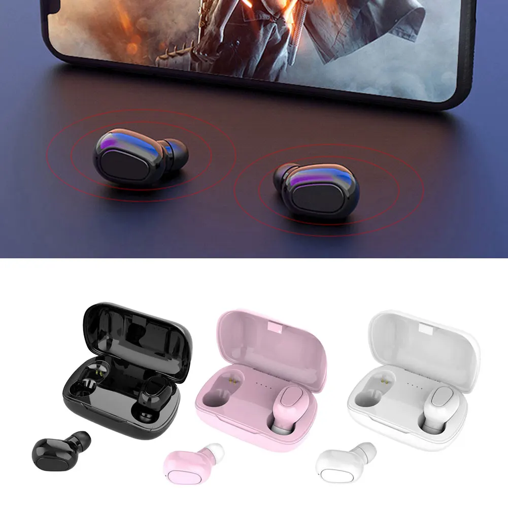 

TWS Mini L21 Pro Наушники Беспроводные спортивные наушники-вкладыши водонепроницаемые стерео с объемным звуком работает на всех смартфонах Bluetooth наушники