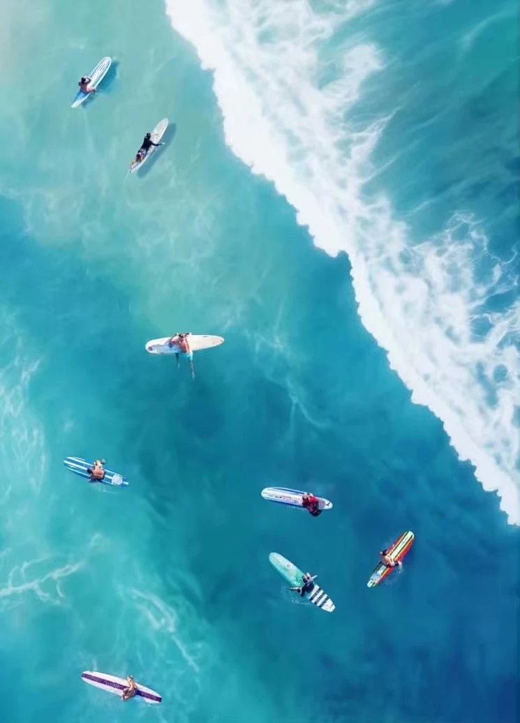 Акриловое Произведение Искусства Синего Океана - Комплект Морского Оргазма