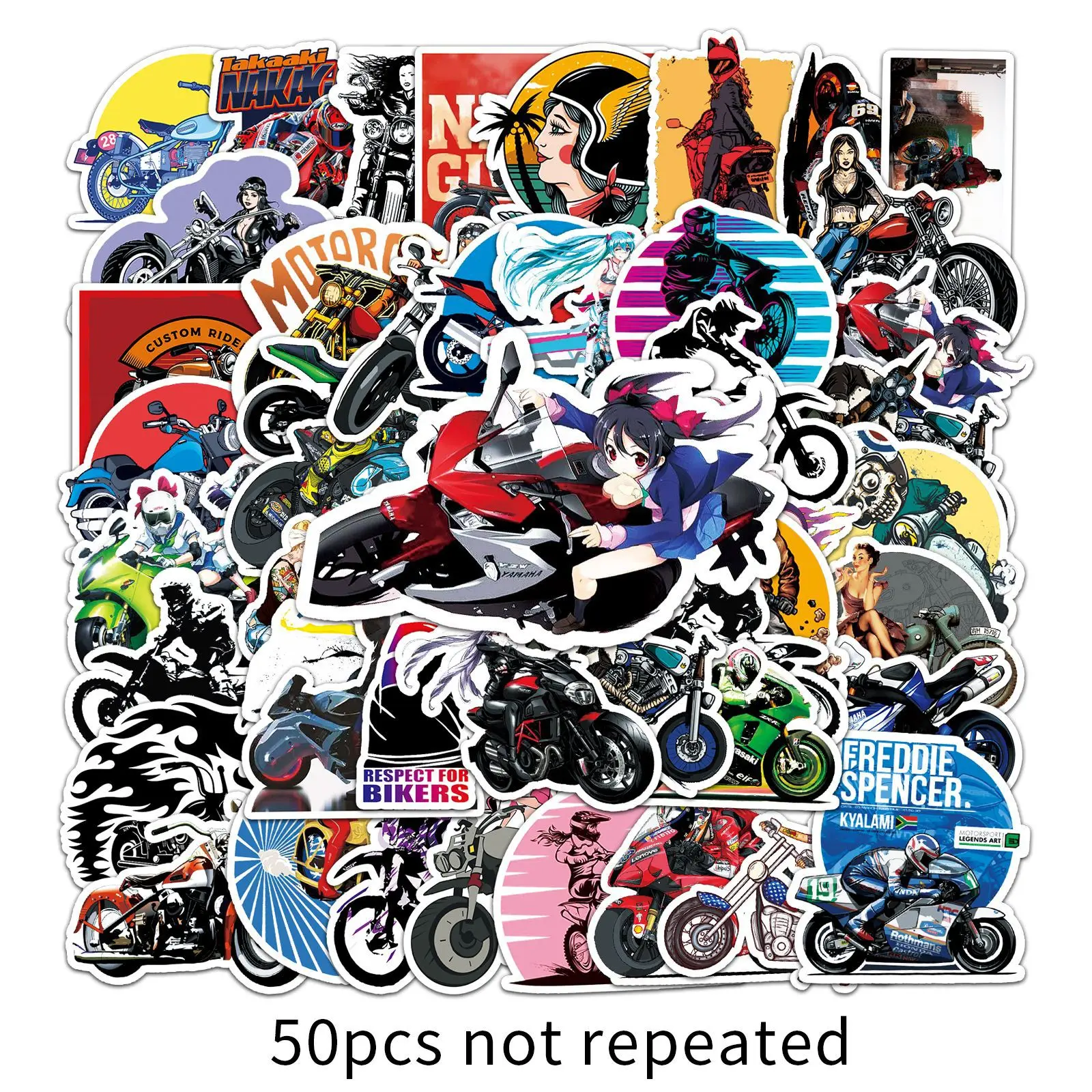 

10/50PCS Motorcycle Stickers Cool Sports Moto Life Vinyl Decals Waterproof Decal Laptop Phone Luggage Skateboard for Toys Kids