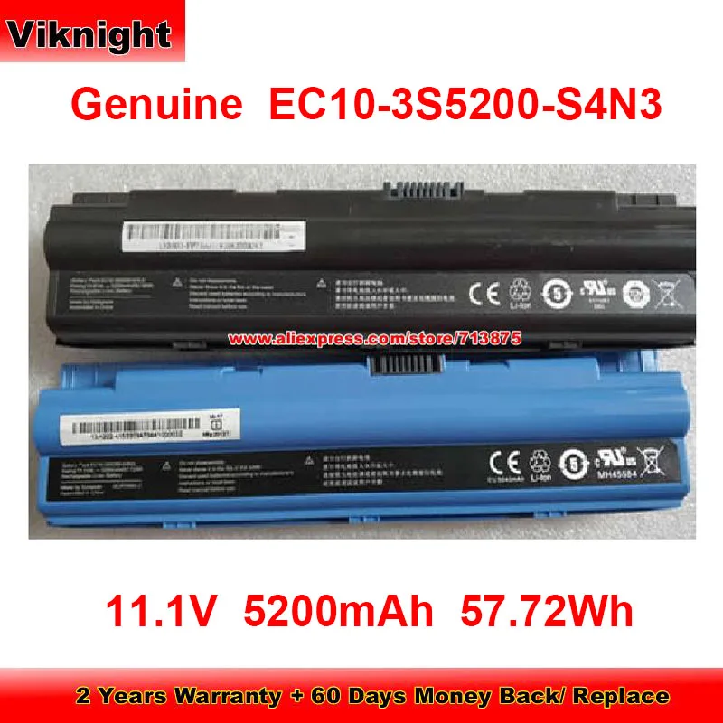 

Genuine EC10-3S5200-S4N3 Battery EC10-3S2200-S1L3 for Hasee EC10-3S4400-G1L3 EC10-3S5200-S1N3 EC10-3S2600-G1L5 11.1V 5200mAh