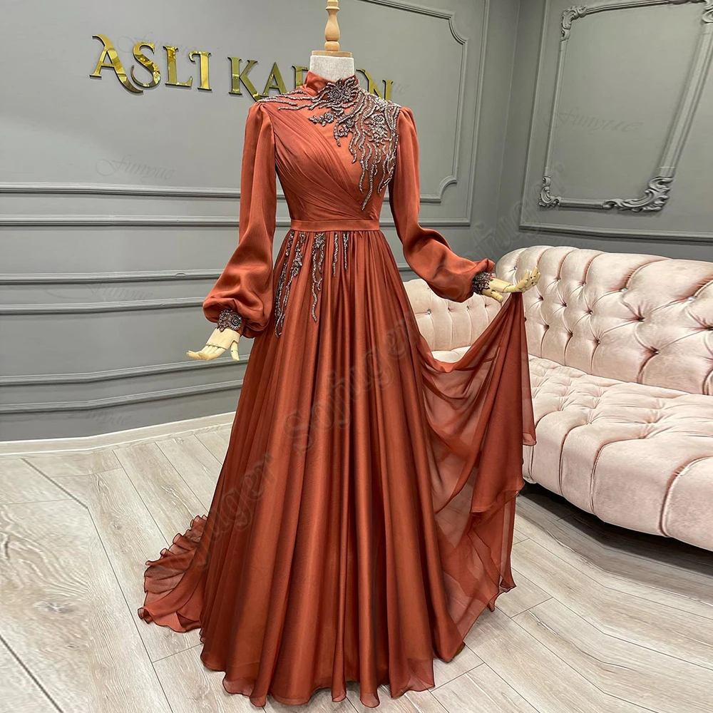 

SOFUGE Arab Celebrity Prom Evening Dresses Long Luxury Lace Appliques Beading Robes De Soirée Special Occasion Customised