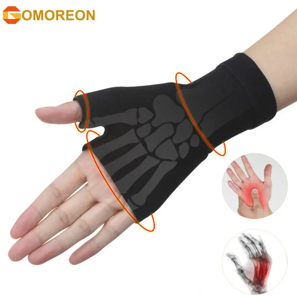 

1Pair Compression Wrist Sleeve Palm Hand Brace for Carpal Tunnel Syndrome, Wrist Pain/Strain, Fatigue and Arthritis