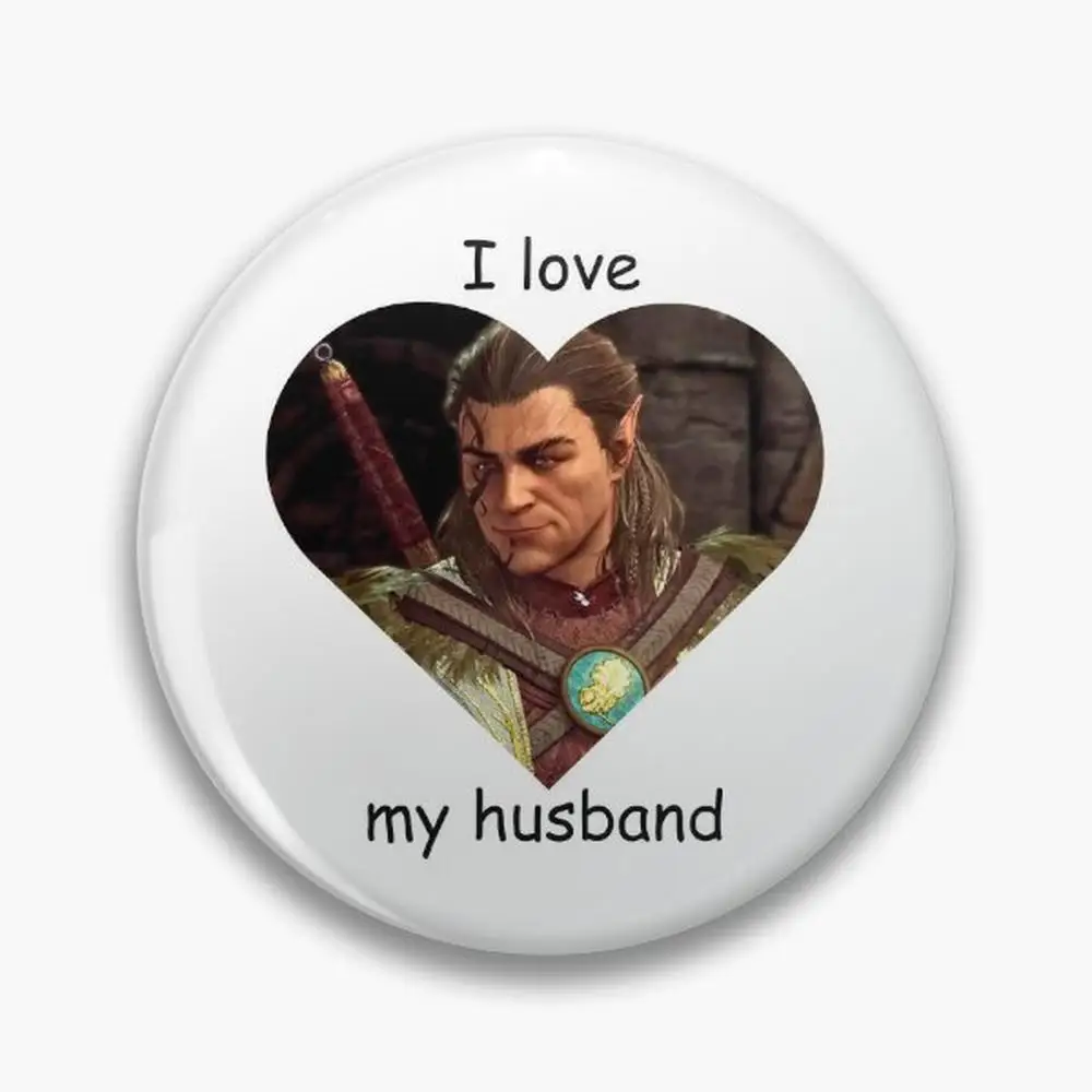 

Брошь на булавке «I love halsin»