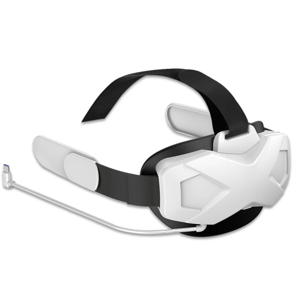 

Эргономичный ремешок для головы VR, портативное зарядное устройство, дышащий Регулируемый аккумулятор 5000 мАч, съемная повязка на голову, игр...