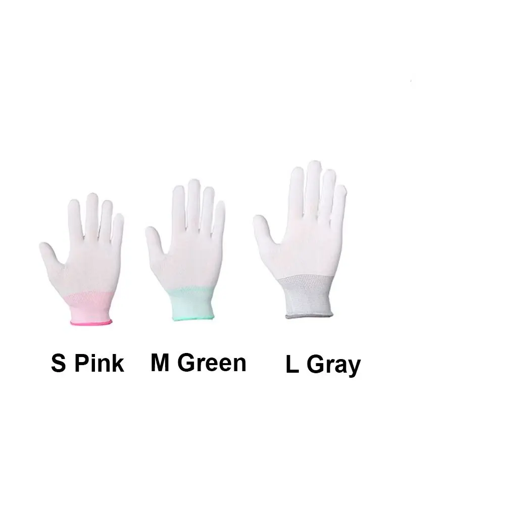 

6Pcs Portable Anti-static Electronic Work Anti-skid Wear-resistant Finger Dipping Labor Protection Carbon Fiber Gloves