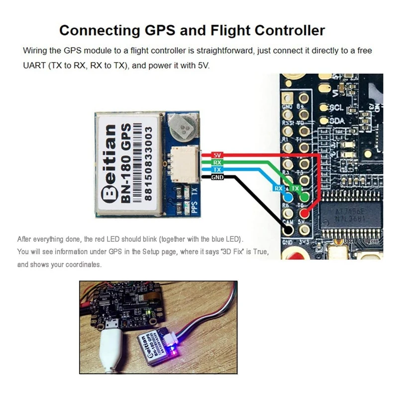 Семейный GPS модуль TTL Dual Glonass + пассивная антенна для Arduino Raspberry Pi Pixhawk Aircraft CC3D Betaflight